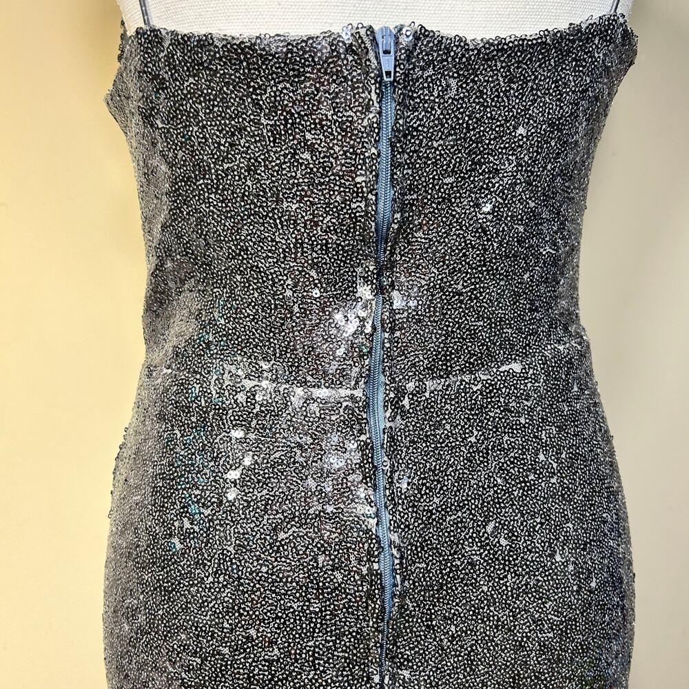 B. Darlin , V-neck, Spaghetti Strap Sequin Mini Dress-Size 11/12 - Picture 6 of 14